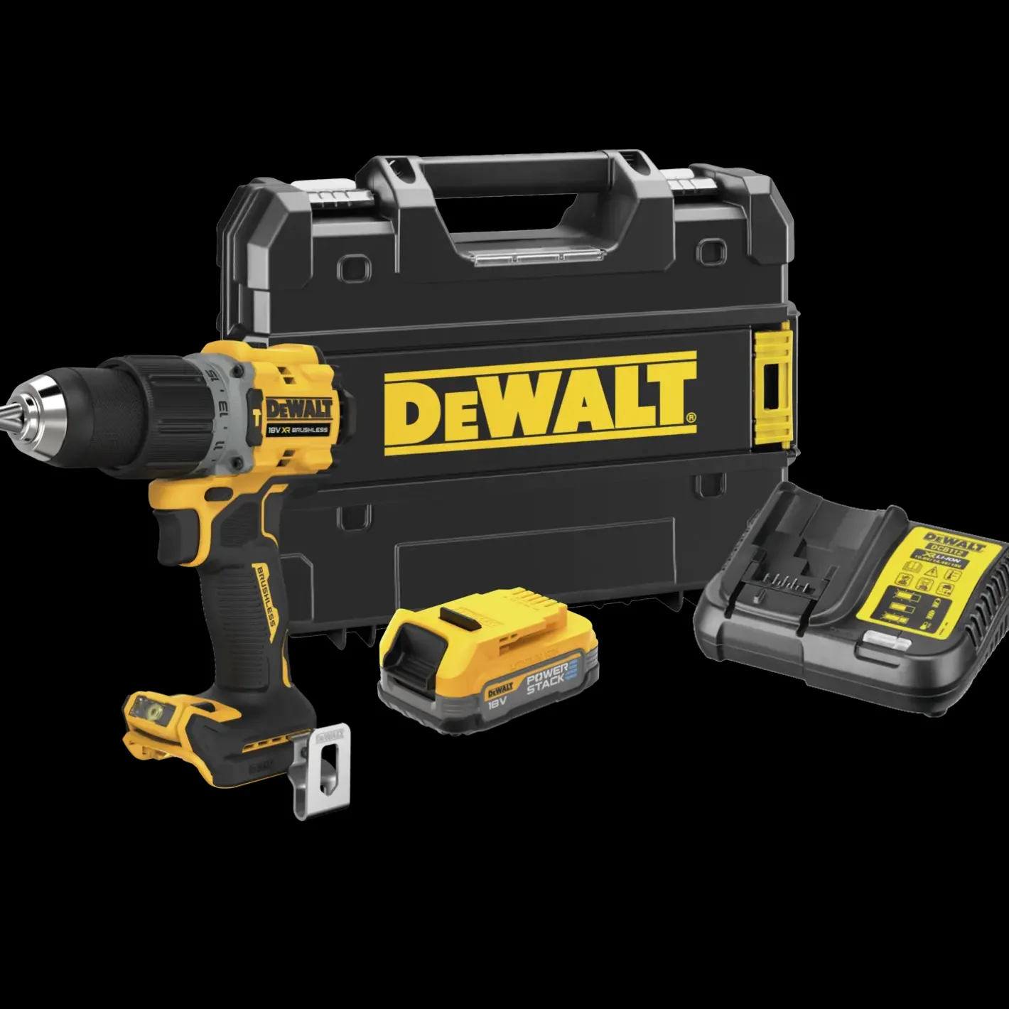 DeWALT DCD805E1T-QW 18V 1.7Ah Powerstack batteri* Batterier Og Opladere
