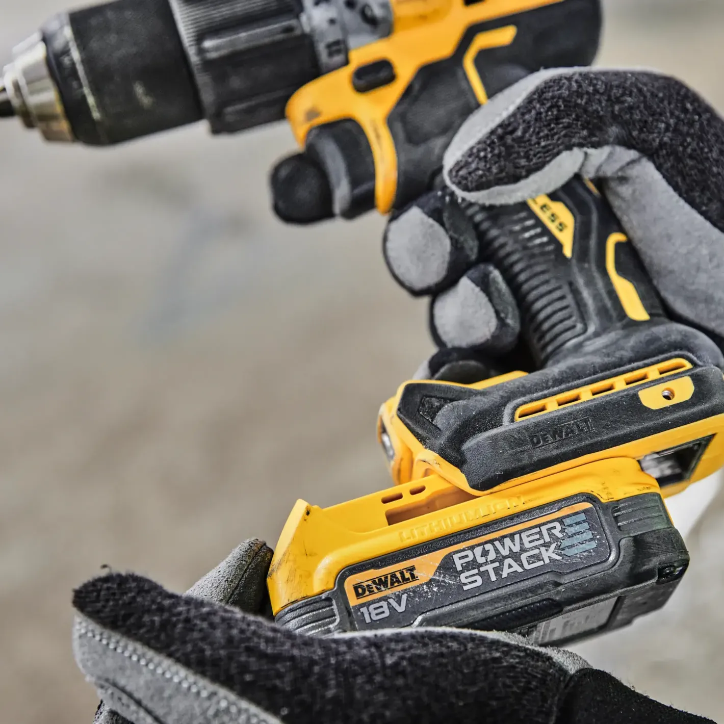 DeWALT DCD805E1T-QW 18V 1.7Ah Powerstack batteri* Batterier Og Opladere