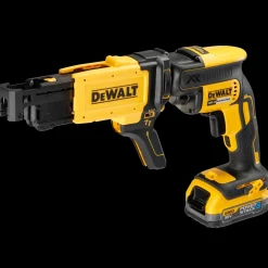DeWALT DCF620E1K gipsskruemaskine med powerstack batteripakke* Bore- Og Skruemaskiner