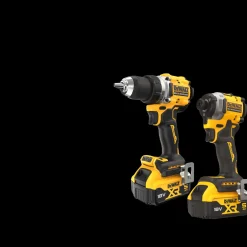 DeWALT DCK2051P2T-QW 18V XR sæt boremaskine, slagskruetrækker 2x5Ah batterier med 4A lader og kuffert* Slagnøgler