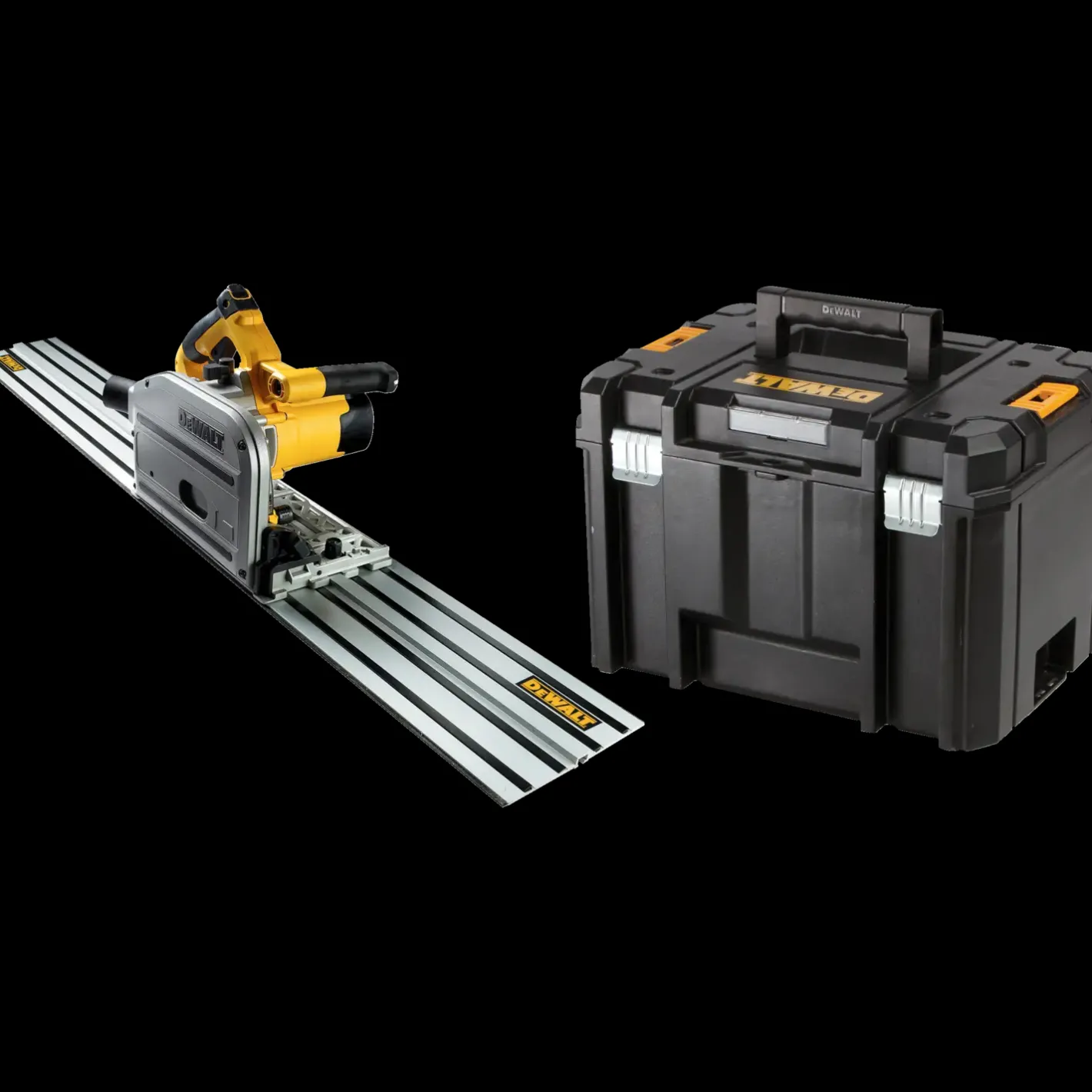 DeWALT DWS520KTR 55 mm dyksav med 1,5 m styreskinne* Rundsave
