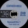 Dremel præcisionsskæreskiver tynde SC409 38 mm. 5 stk.* Dremel Tilbehør