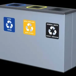 Eco Station 3 sækkeholdere á 60 L* Affaldssortering|Tilbehør Til Kontor Og Værksted