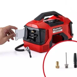Einhell Pressito 18V hybridkompressor 6i1 med 8 dele solo* Kompressorer