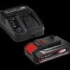 Einhell PXC- 18V opladersæt starterkit 2,5 Ah* Batterier Og Opladere