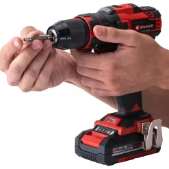 Einhell TE-CD 18/40 Li slagboremaskine m/tilbehør 2x18V/2,0Ah batteri og lader* Bore- Og Skruemaskiner
