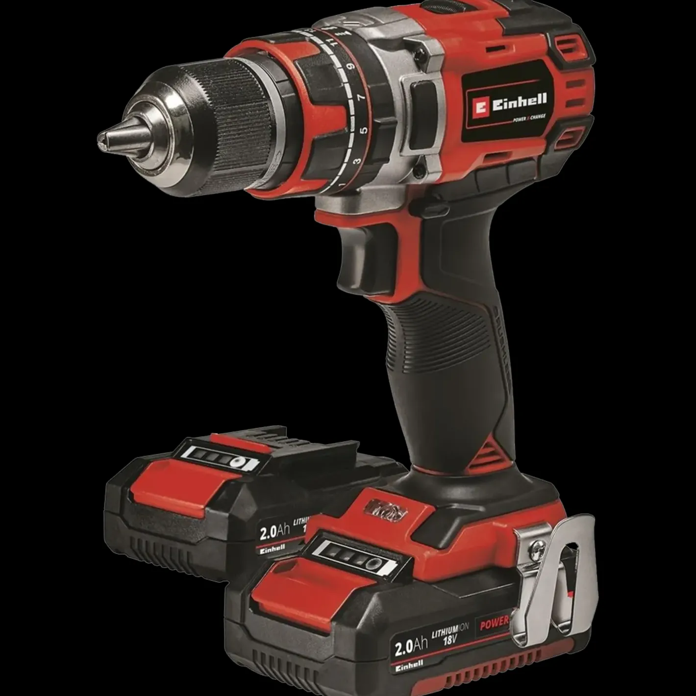 Einhell TE-CD 18/50 slagboremaskine 2x18V/2,0Ah inkl batteri og lader* Bore- Og Skruemaskiner