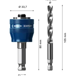 Bosch Professional Expert Power Change Plus hulsavsadaptor 7,15x105 mm 2 stk* Hulsave