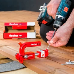 fischer hiddenfast fixtainer med 2 guides inkl. bits* Skruetvinger