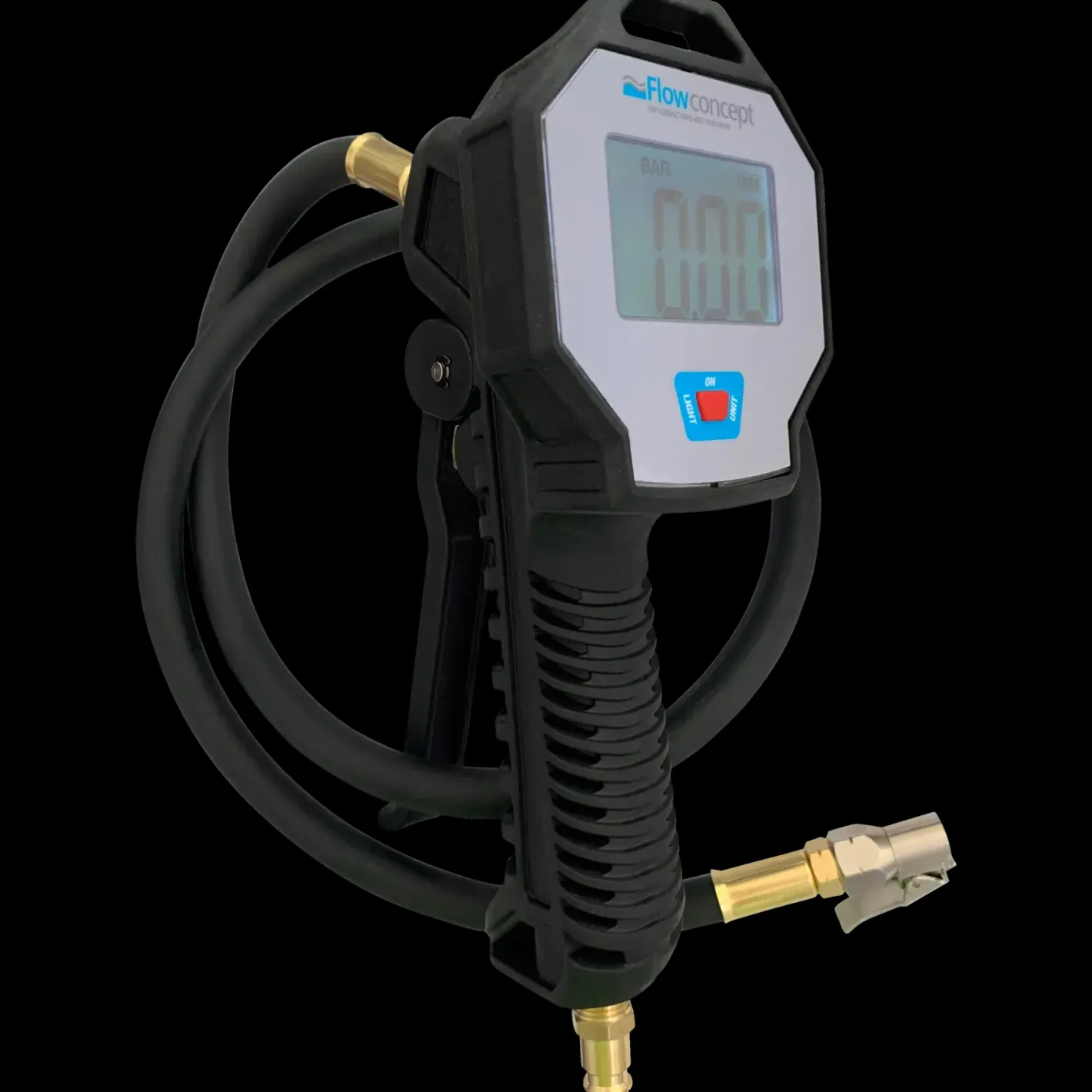 Flowconcept 150800 digital pumpepistol 0-12 bar m/ 0,5 m slange* Kompressortilbehør