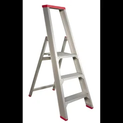 Jumbo Super Proff trappestige enkel med bøjle 4 trin 95 cm* Stiger