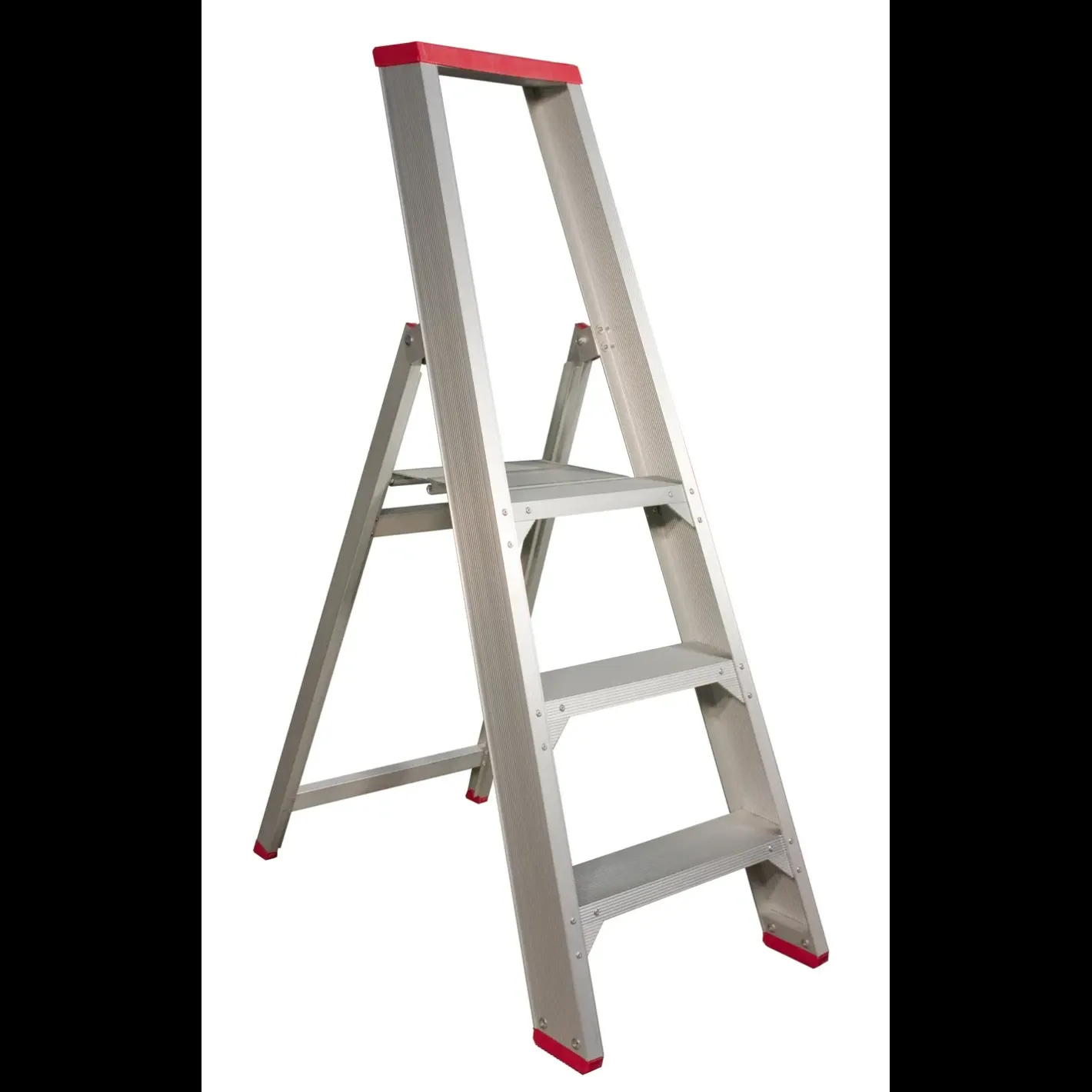 Jumbo Super Proff trappestige enkel med bøjle 4 trin 95 cm* Stiger