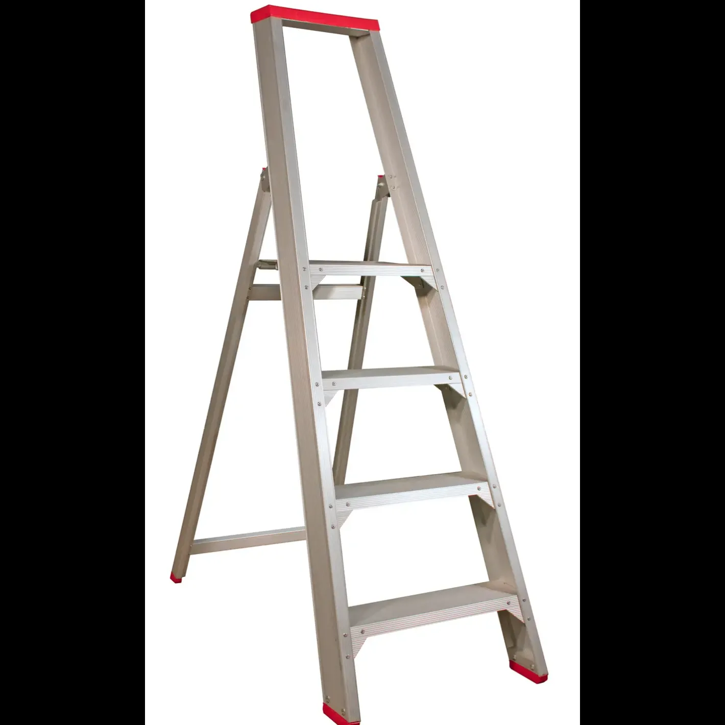 Jumbo Super Proff trappestige enkel med bøjle 4 trin 95 cm* Stiger