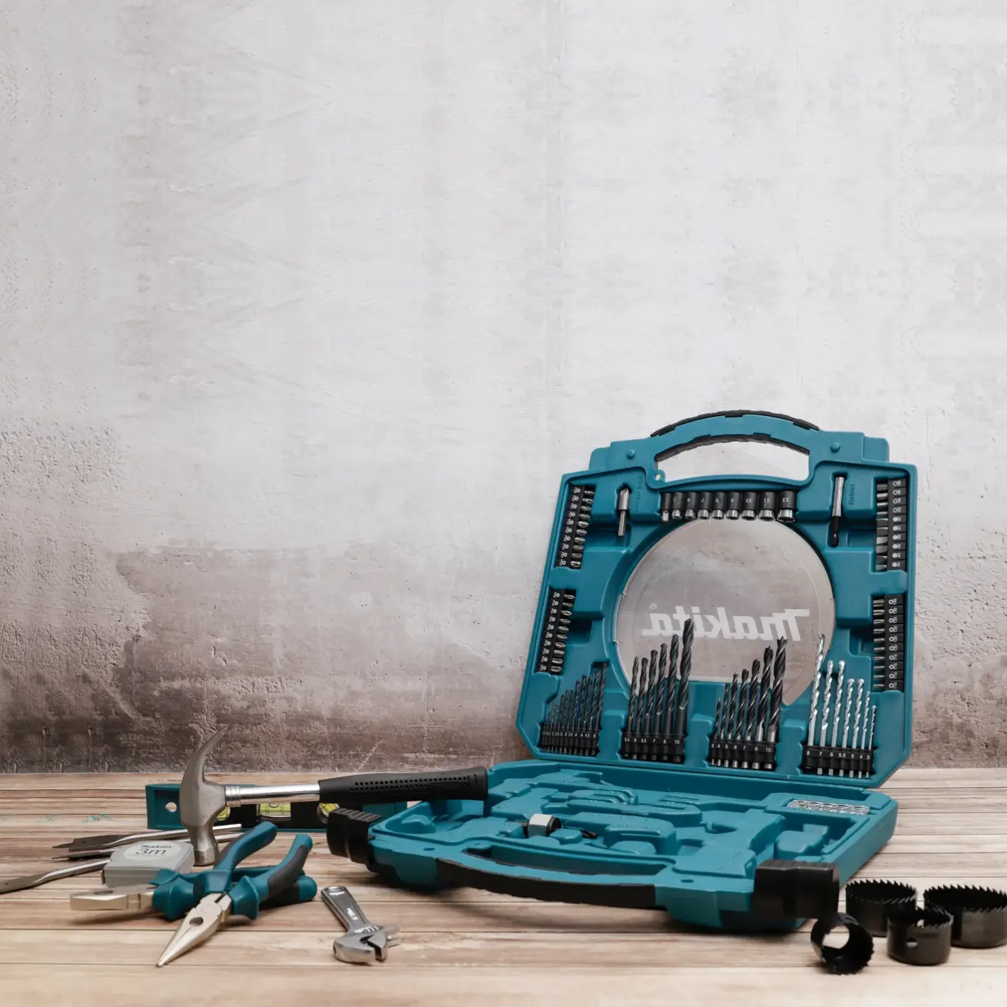 Makita D-42042 værktøjs bor- og bitssæt 103 dele* Bor- Og Borsæt