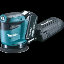 Makita DBO180T excentersliber inkl. 1x5,0 Ah batteri* Excenterslibere