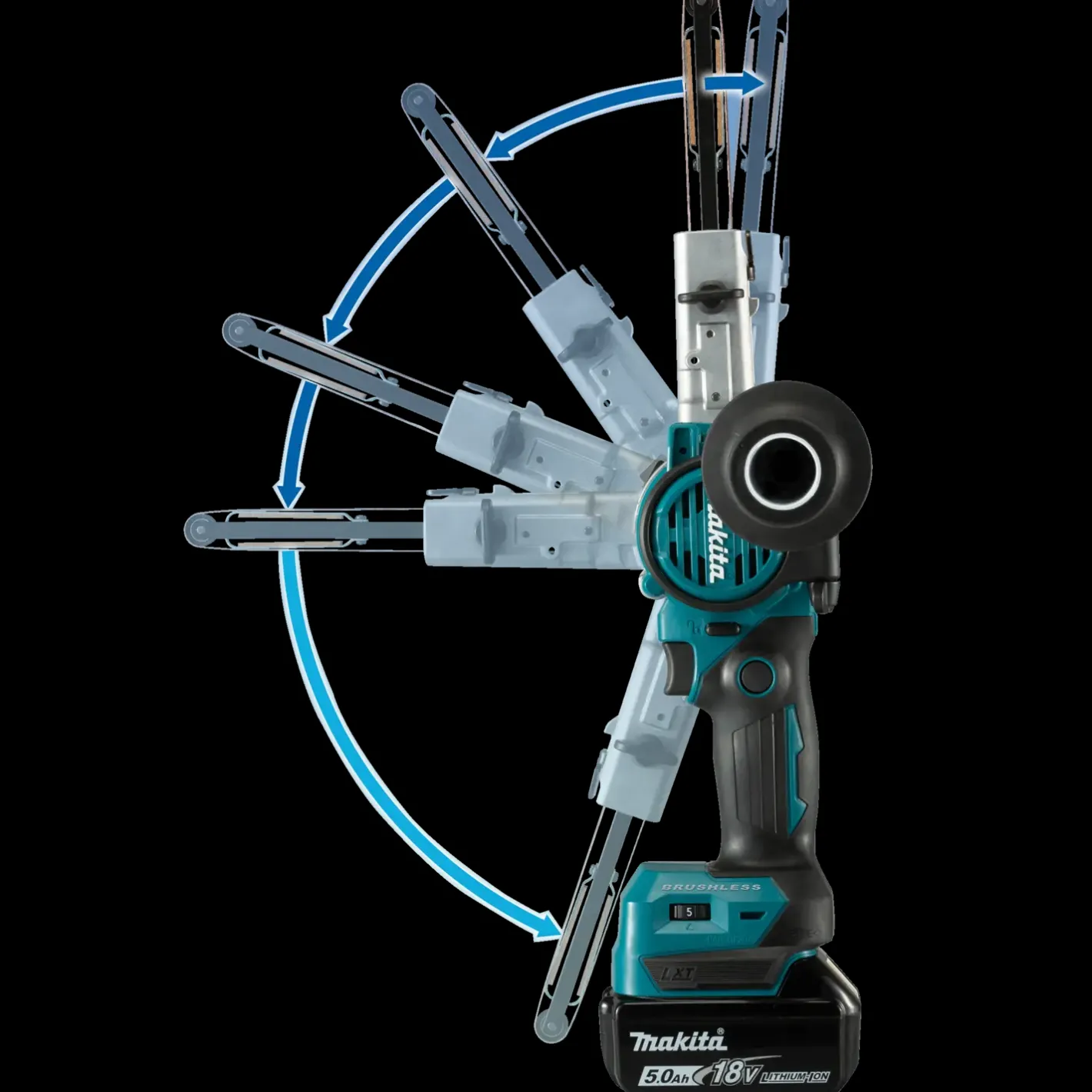 Makita DBS180Z elektrofil 18V solo* Båndslibere