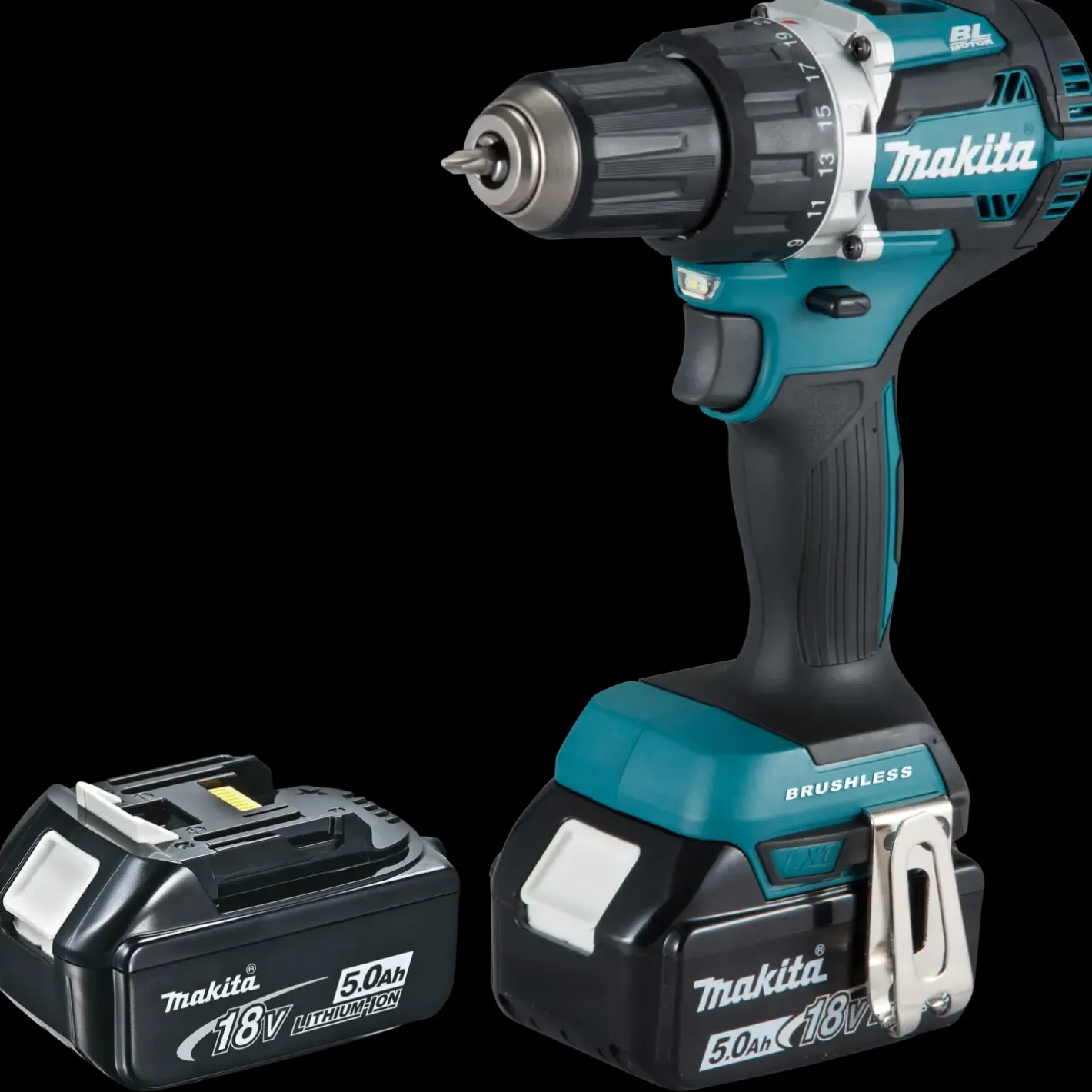 Makita DDF484RT2-DAV bore/skruemaskine 18V LXT 2x5,0 Ah batteri og lader* Bore- Og Skruemaskiner