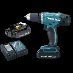 Makita DDF453RYJ 18V LXT bore-/skruemaskine 2x1.5 Ah batteri og lader* Bore- Og Skruemaskiner