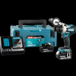 Makita DHP486RTR-DAV slagboremaskine 18V inkl. 2x5,0 Ah batteri og lader* Bore- Og Skruemaskiner