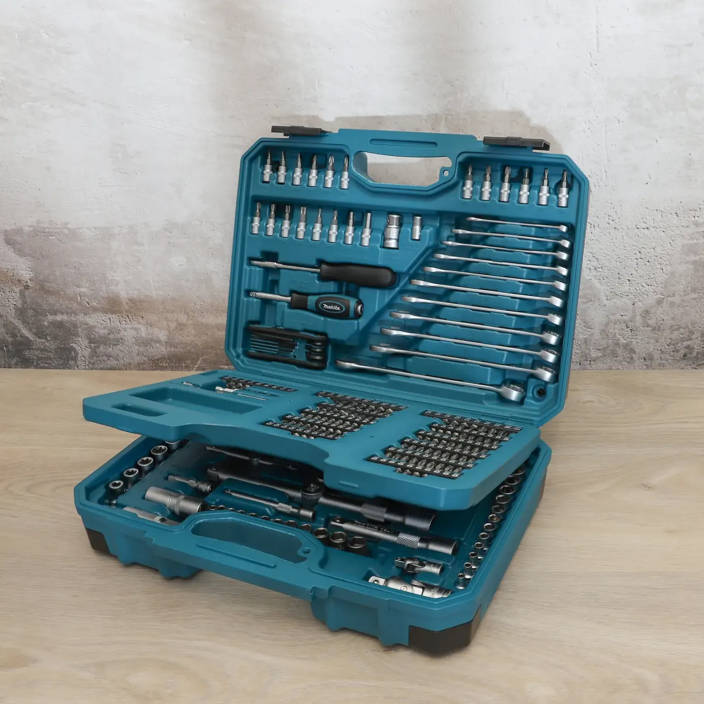 Makita E-10883 topnøgle/værktøjssæt 221 dele* Værktøjsnøgler