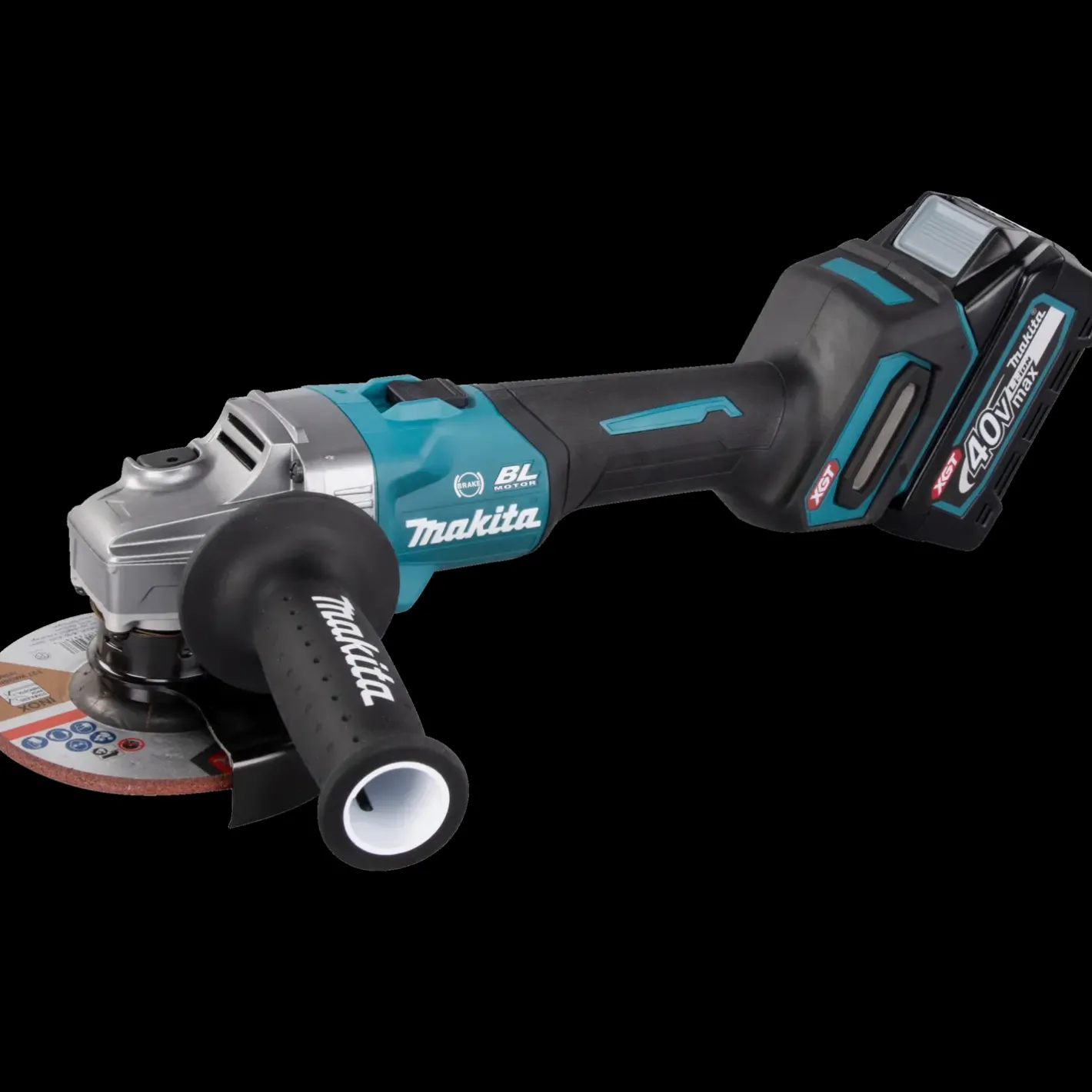 Makita GA005GM201 XGT 40V vinkelsliber 4.0 Ah batteri og lader* Vinkelslibere