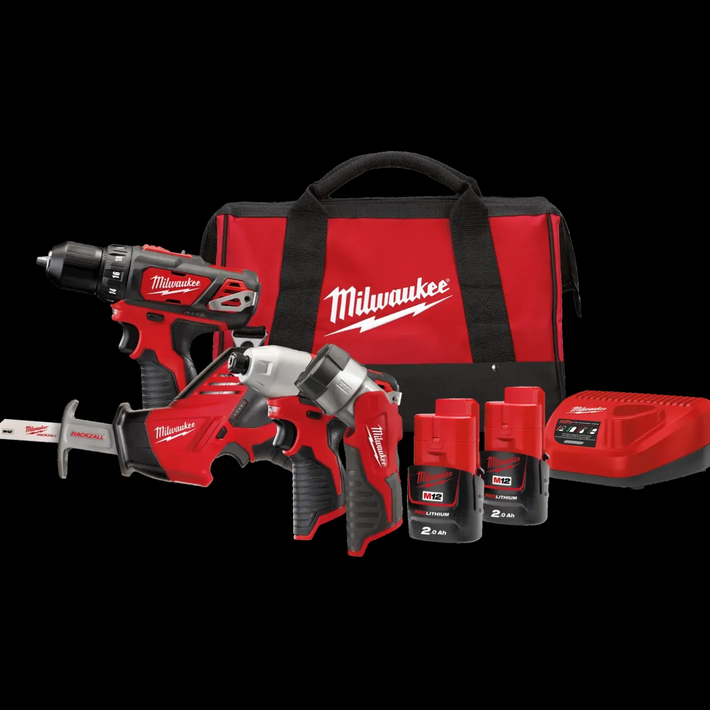 Milwaukee BPP4A-202B M12™ powerpack* Elværktøjssæt