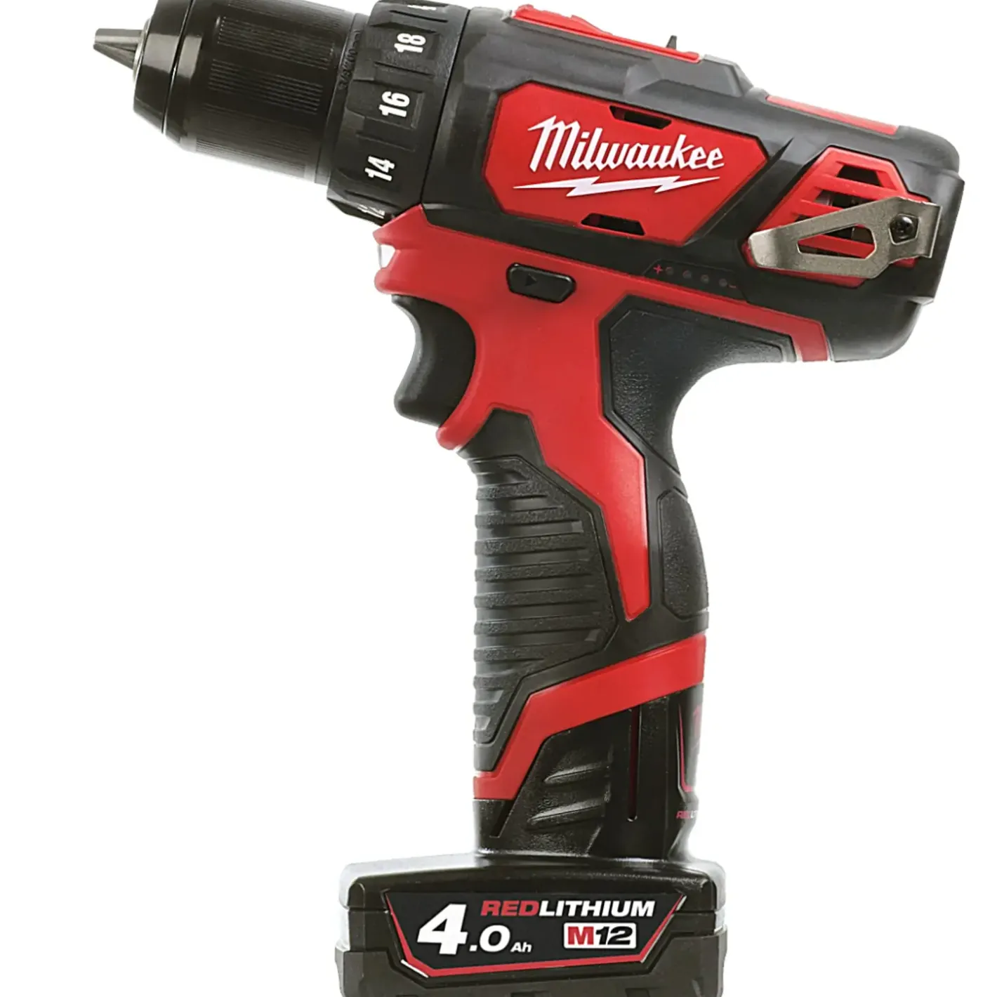 Milwaukee M12 BPP2D-402B skruemaskine og multicutter incl. bitssæt* Bore- Og Skruemaskiner