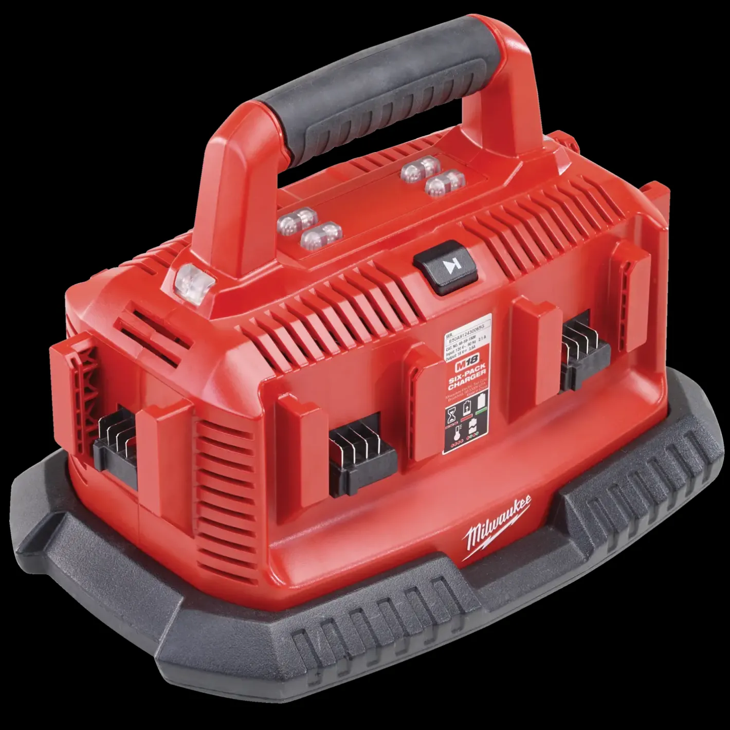 Milwaukee M1418 C6 multioplader til 6 batterier* Batterier Og Opladere