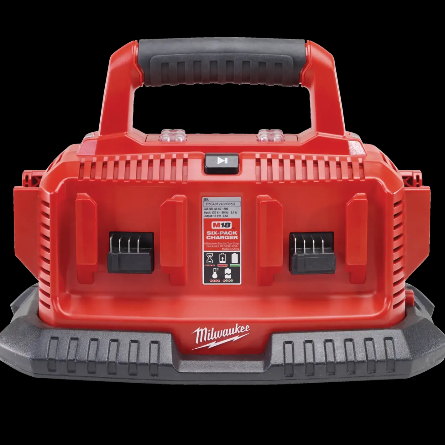 Milwaukee M1418 C6 multioplader til 6 batterier* Batterier Og Opladere