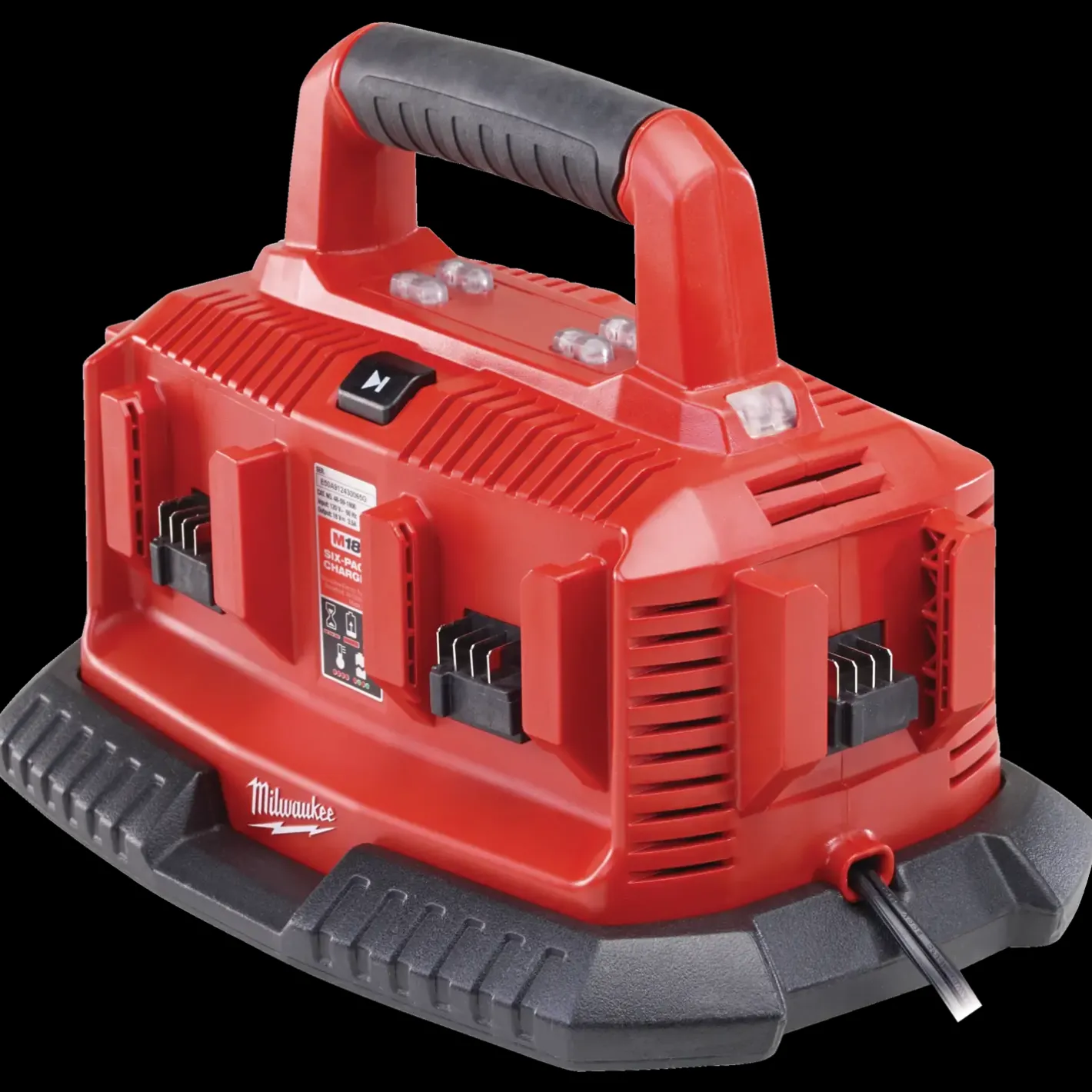 Milwaukee M1418 C6 multioplader til 6 batterier* Batterier Og Opladere