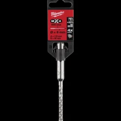 Milwaukee MX4 - 4 skærs SDS+ hammerbor 6x115 mm* Bor- Og Borsæt