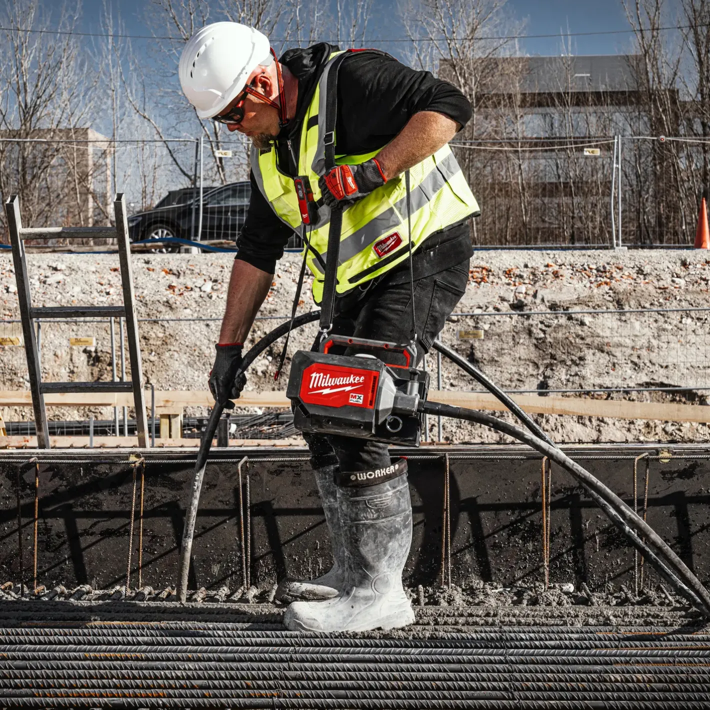 Milwaukee MX Fuel CVBC-602 håndholdt betonvibrator* Betonslibere