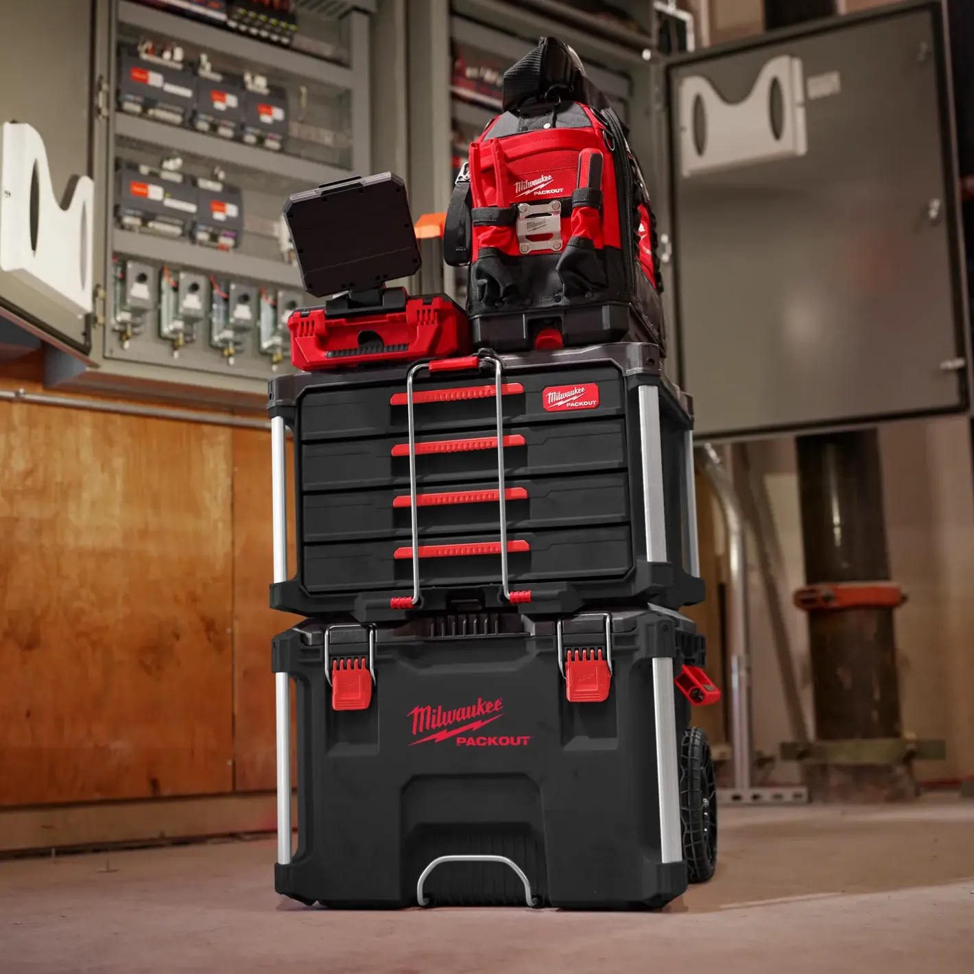 Milwaukee packout kuffert 4 skuffer* Diverse Reservedele