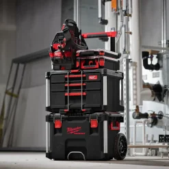 Milwaukee packout kuffert med 2+1 skuffe* Diverse Reservedele|Værktøjskasser Og -Tasker
