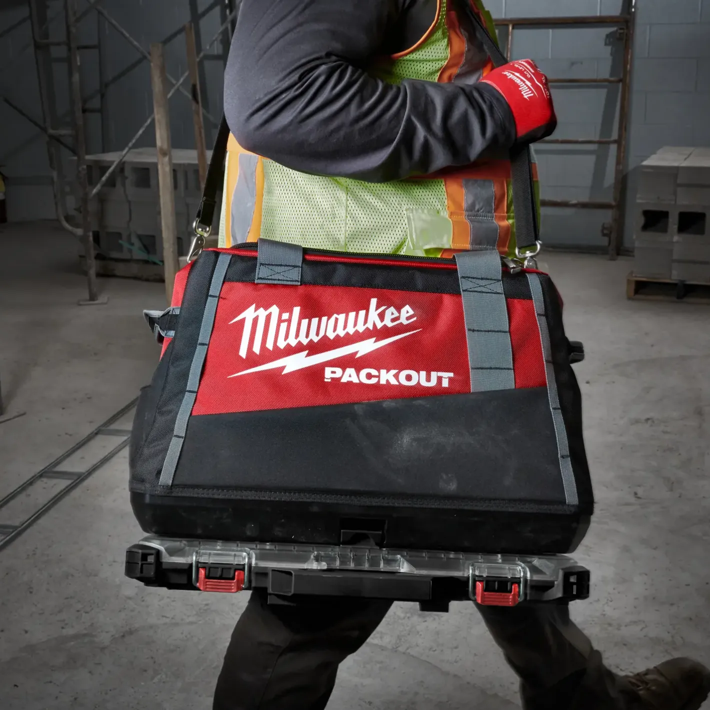 Milwaukee Packout™ organizer boks slim large til modulsystem* Værktøjsvogne|Sortimentsbokse