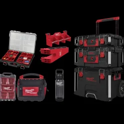 Milwaukee Packout™ sæt sort Trolley/organizer/maske/værktøjsholder/drikkedunk* Værktøjskasser Og -Tasker