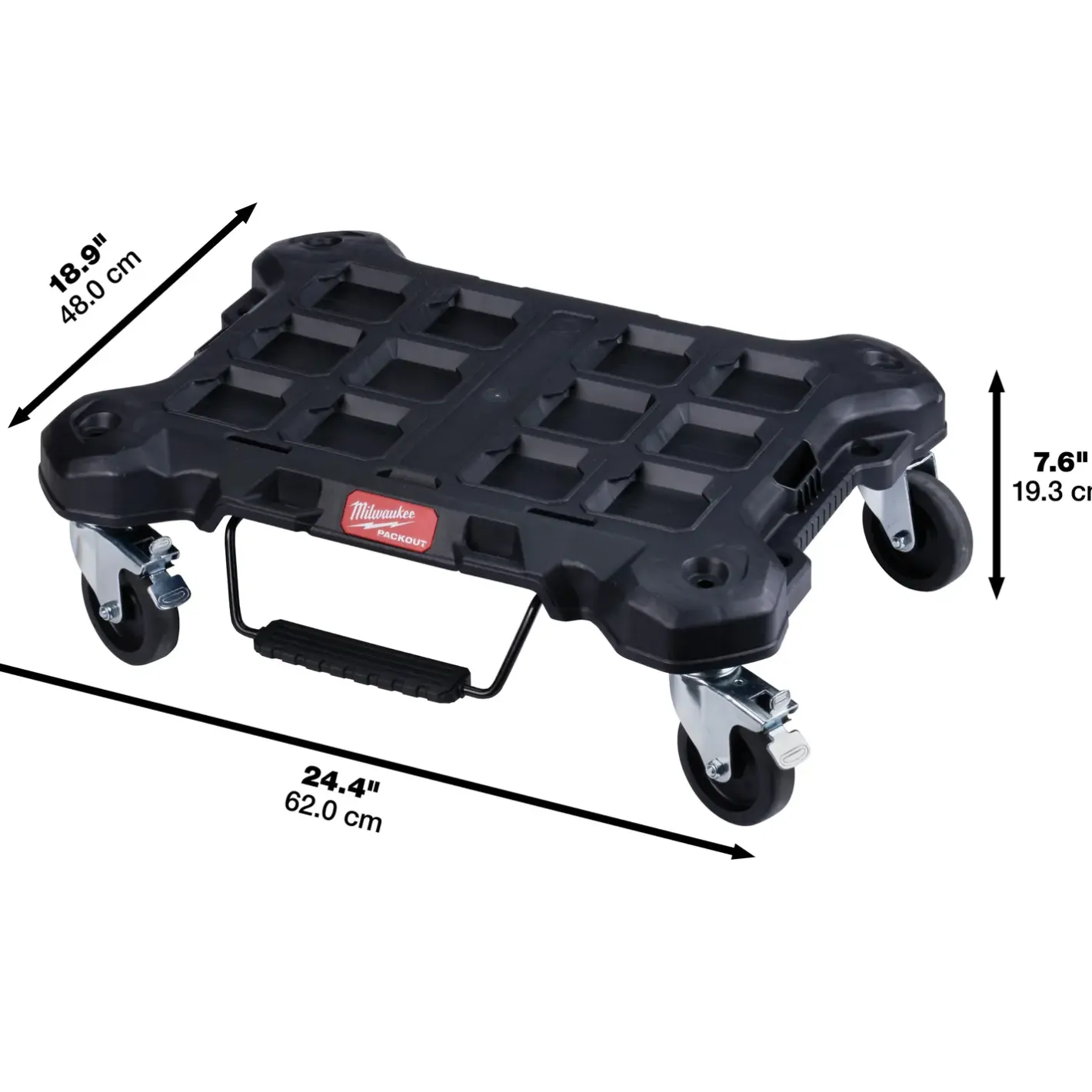 Milwaukee PACKOUT™ transportbase m/hjul* Værktøjskasser Og -Tasker