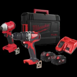 Milwaukee® Powerpack M18 BLPP2A3-502X* Bore- Og Skruemaskiner|Elværktøjssæt