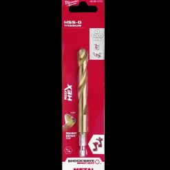Milwaukee Red Hex shockwave™ HSS-Tin metalbor 10 mm* Bor- Og Borsæt