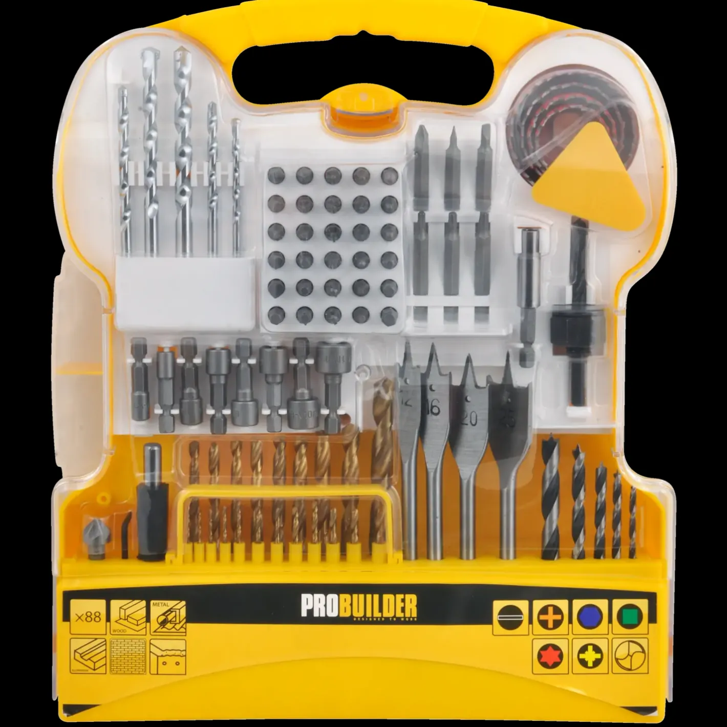 Probuilder bor- og bitssæt - 88 dele* Bits- Og Bitssæt