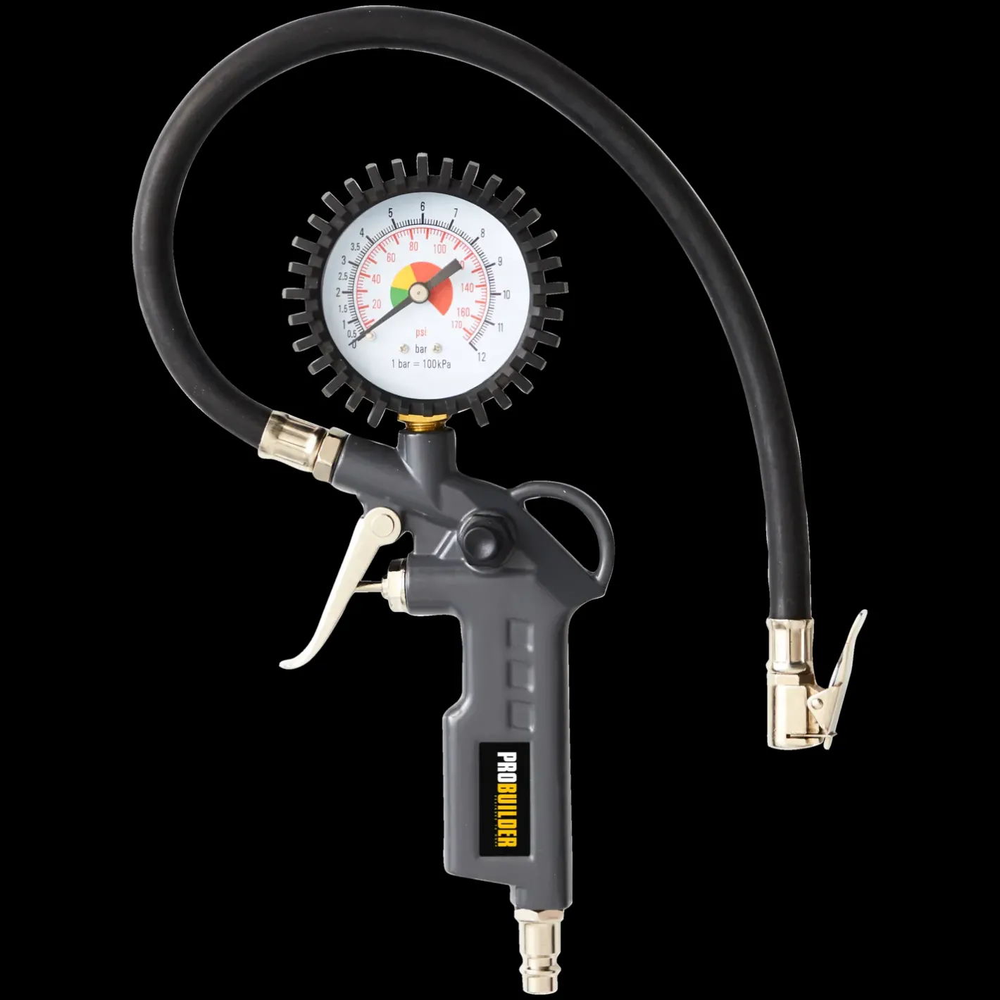 Probuilder Pumpepistol m/manometer* Kompressortilbehør