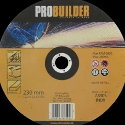 Probuilder skæreskive Ø230 mm jern* Klinger Til Vinkelslibere