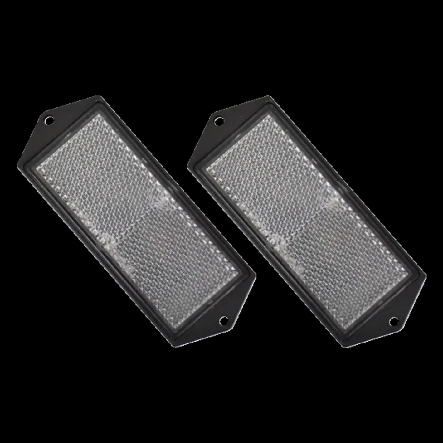 Reflekser 104x40 mm hvid 2 stk* Autotilbehør