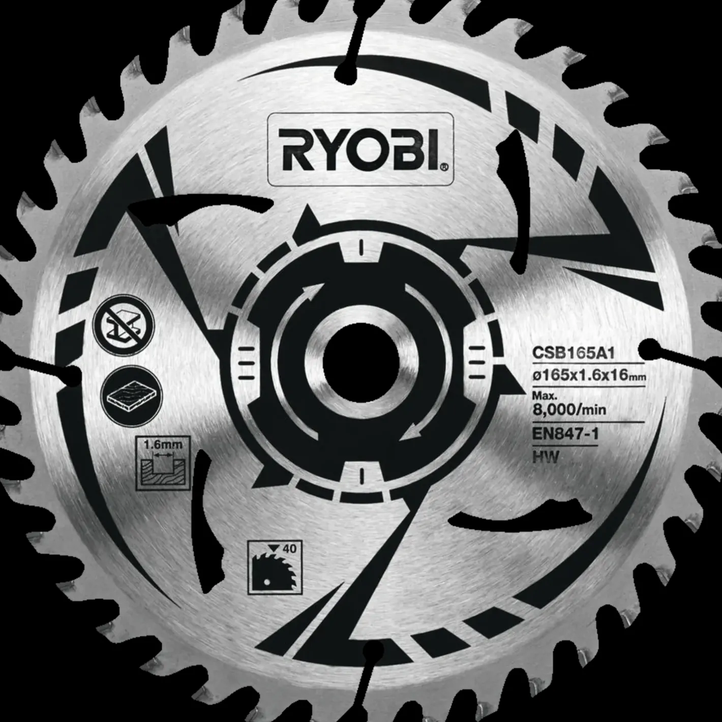 Ryobi CSB165A1 rundsavklinge Ø 165 mm* Rundsavklinger