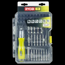 Ryobi RAK59SD bitssæt m/skruetrækkerhåndtag - 59 dele* Bits- Og Bitssæt