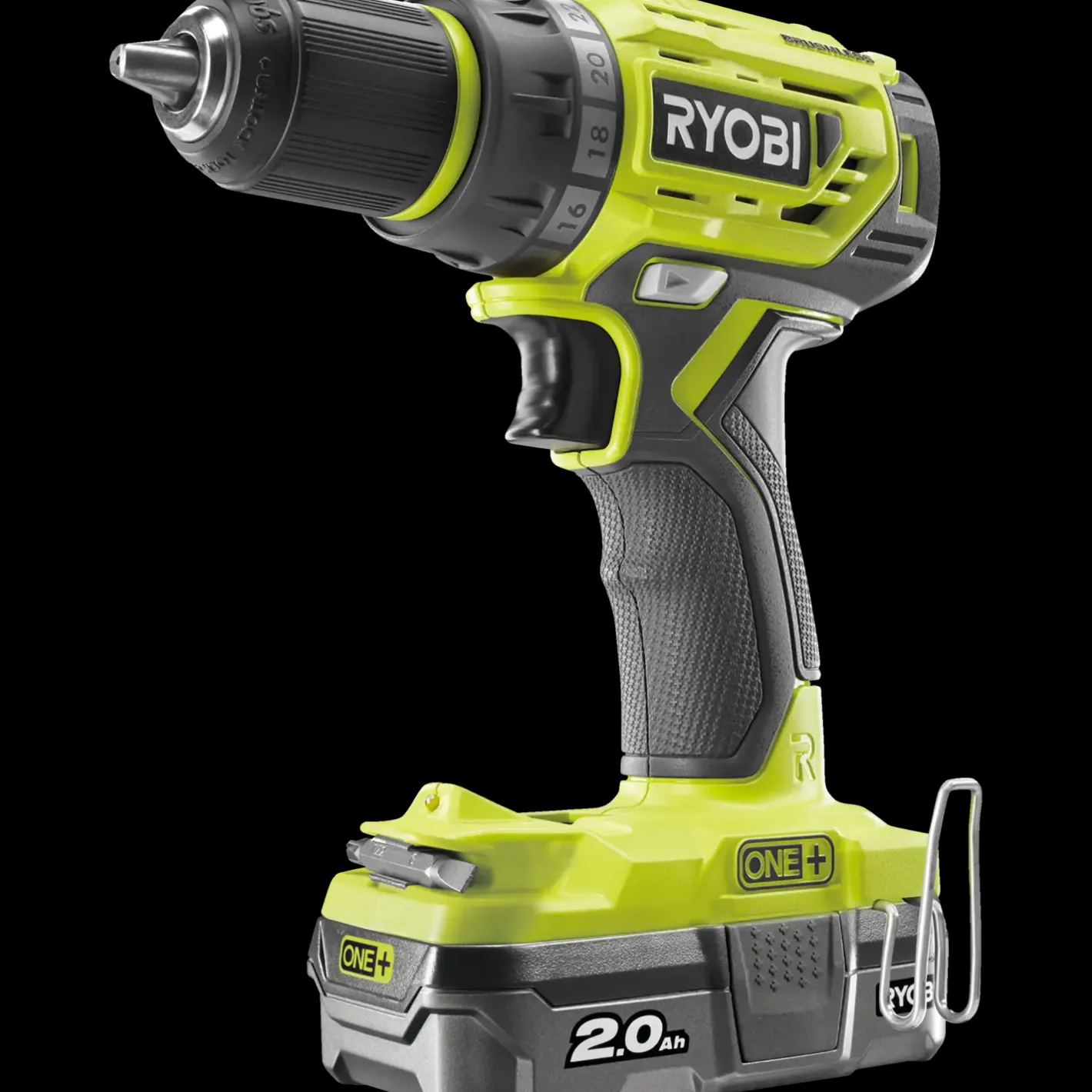 Ryobi R18DD7-220S bore-/skruemaskine 18V ONE+ 2x2,0 Ah* Bore- Og Skruemaskiner