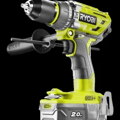 Ryobi R18PD7-220B akku slagbore-/skruemaskine 2x2,0 Ah 18V ONE+* Bore- Og Skruemaskiner