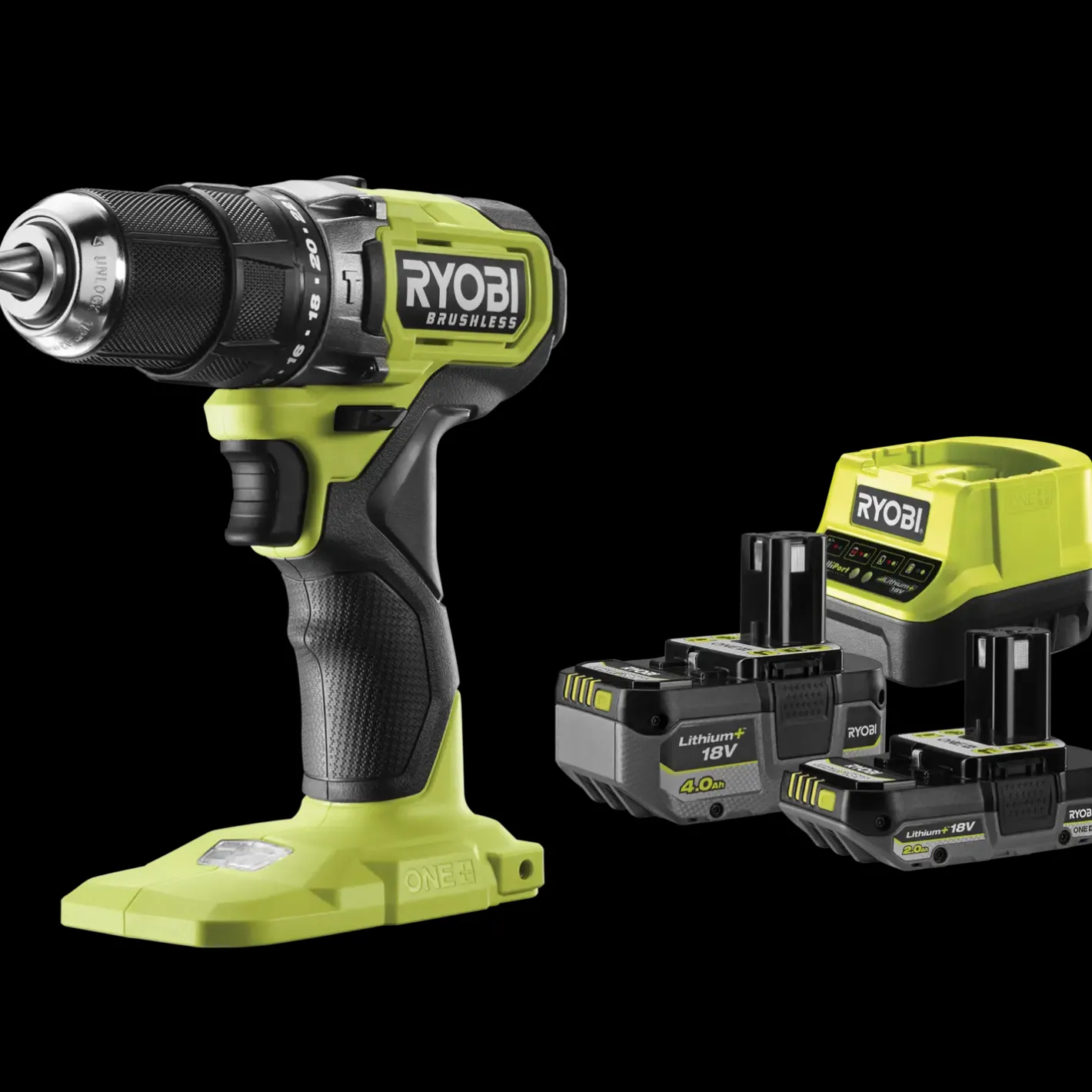Ryobi RPD18BL1-2C42S slagbore-/skruemaskine sæt 18V ONE+* Bore- Og Skruemaskiner