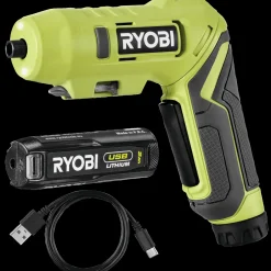 Ryobi RSDP4-120G 4V knækskruetrækkersæt* Bore- Og Skruemaskiner