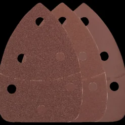 Ryobi SCS10A1 deltasliber-papir 10 stk korn 60-80-120* Sliberondeller Og Slibeark
